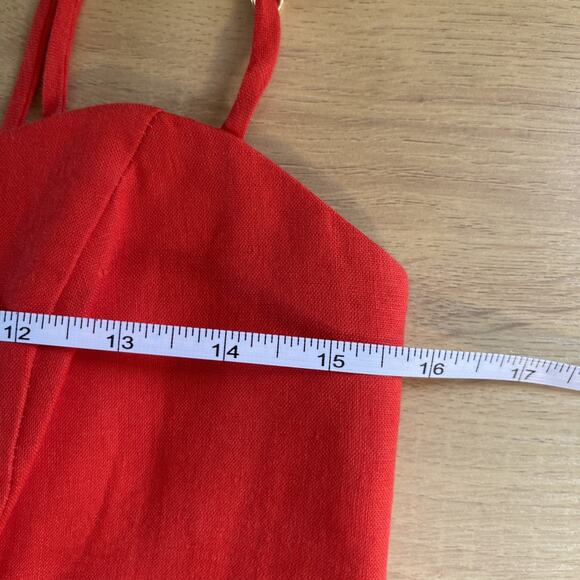 NWT Rumer The Label x Revolve Bridget Ring Maxi Dress Womens Size Medium Red - Picture 6 of 9